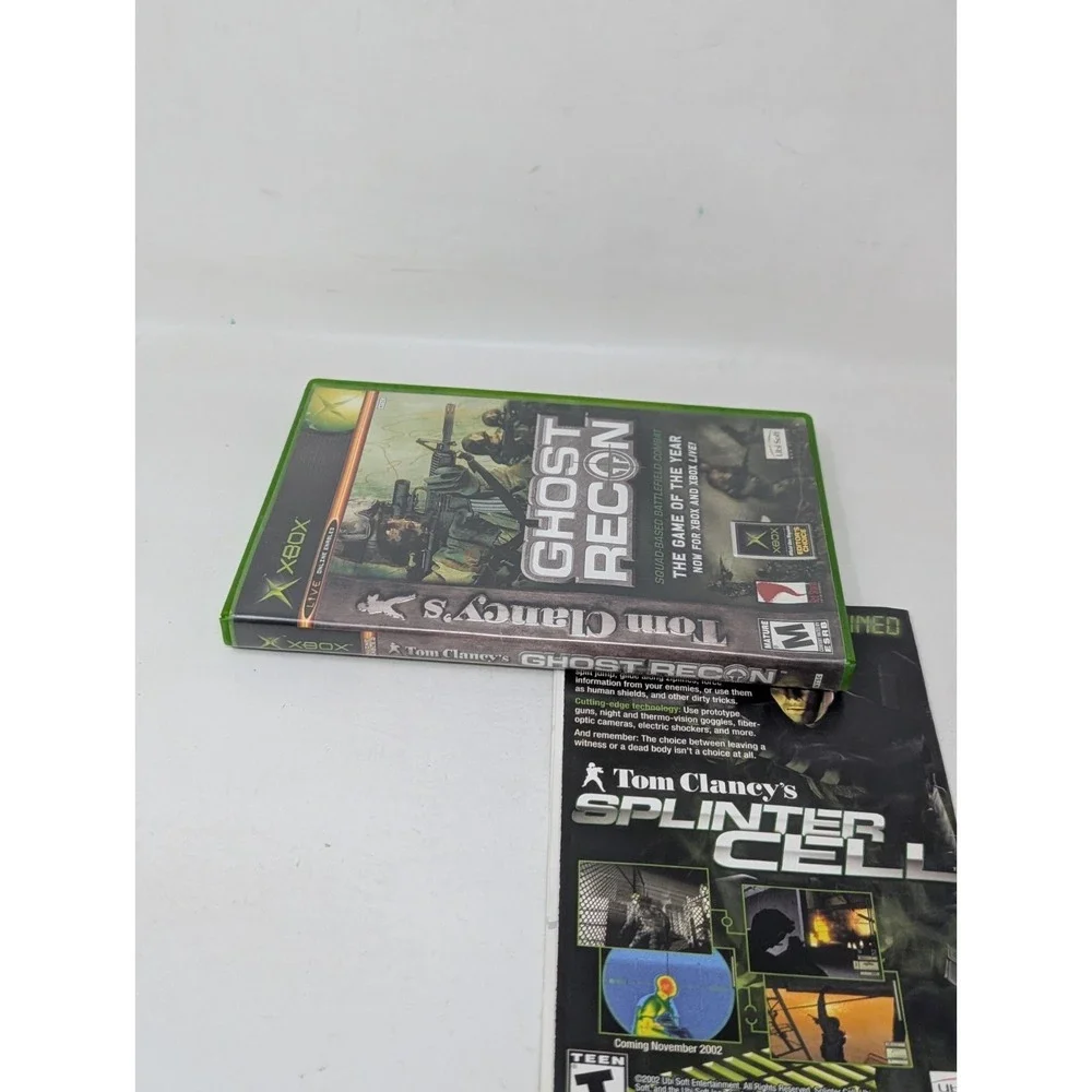 Tom‎ Clancy's Ghost Recon Original Microsoft Xbox 2002 CIB Complete Black Label